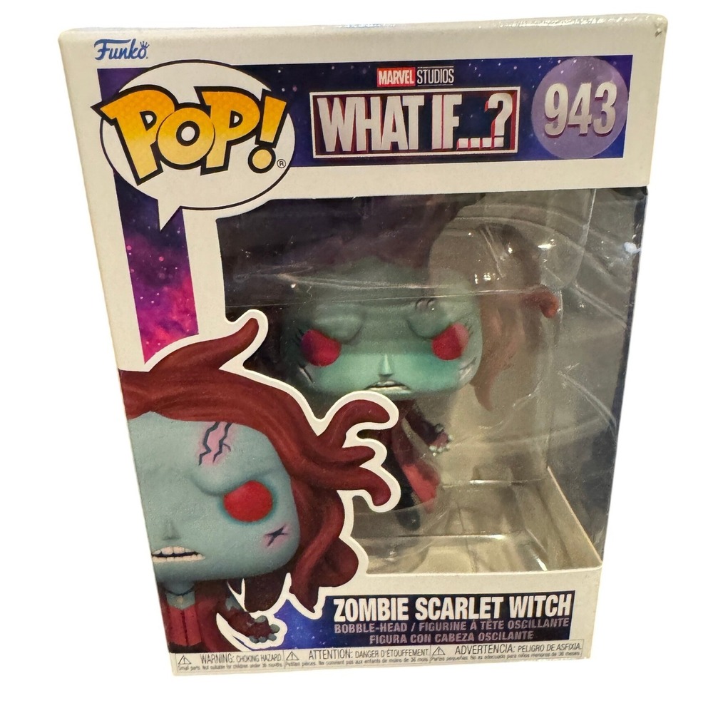 Funko Pop Marvel What If Zombie Scarlet Witch 943 Vinyl Bobblehead Figure